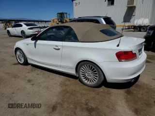2008 BMW 1 Series 128i with VIN WBAUL73588VE88802, listed as a Copart auction lot 54421135 with 78,145 mi miles and Clean Title. Bid and sale history available at carsss.com. Image 2.