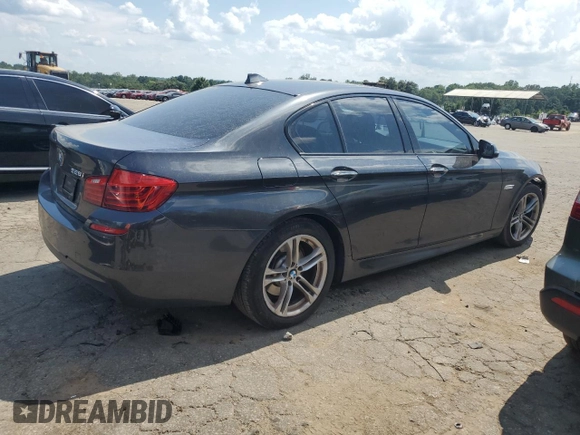 2015 BMW 5 Series 528i with VIN WBA5A5C5XFD513763, listed as a Copart auction lot 63825535 with 147,982 mi miles and Salvage title. Bid and sale history available at DreamBid. Image 3.