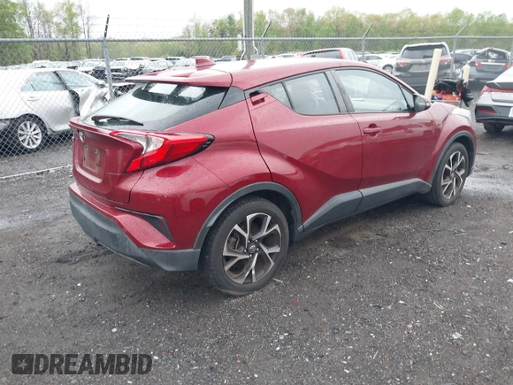 2019 Toyota C-HR XLE with VIN NMTKHMBX0KR088761, listed as a IAAI auction lot 42037328 with 28,501 mi miles and . Bid and sale history available at DreamBid. Image 4.