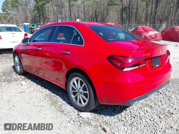 2019 Mercedes-Benz A 220 with VIN WDD3G4EBXKW025908, listed as a IAAI auction lot 41679913 with 58,738 mi miles and . Bid and sale history available at DreamBid. Image 3.