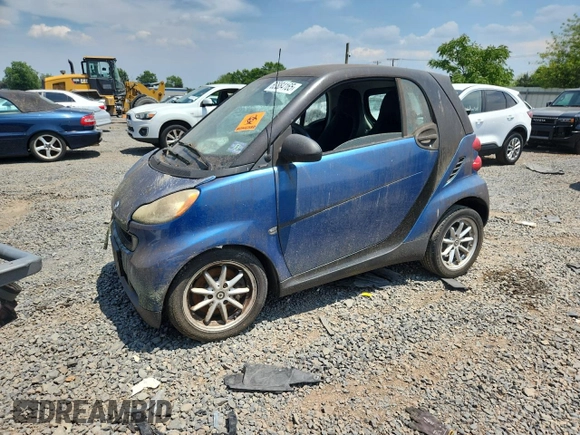 2008 Smart fortwo Pure with VIN WMEEJ31X78K132545, listed as a Copart auction lot 62884165 with Not provided miles and Clean title. Bid and sale history available at DreamBid. Image 1.