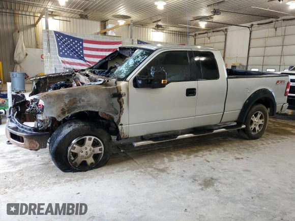 2005 Ford F-150 XLT z VIN 1FTPX145X5FA89618, wystawiony jako Copart lot #59740455 z przebiegiem Nie podano mil oraz Szkoda całkowita • Salvage title. Historia ofert i sprzedaży dostępna na DreamBid. Obrazek 1.
