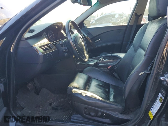 2006 BMW 5 Series 550i with VIN WBANB53596CP03184, listed as a Copart auction lot 88574495 with 214,638 mi miles and Salvage Title. Bid and sale history available at DreamBid. Image 7.