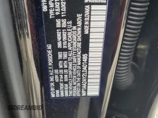 2020 Porsche Cayenne z VIN WP1AA2AY2LDA01485, wystawiony jako Copart lot #58652525 z przebiegiem 56 562 mil mil oraz Szkoda całkowita • Salvage title. Historia ofert i sprzedaży dostępna na DreamBid. Obrazek 13.