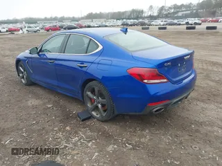 2021 Genesis G70 3.3T with VIN KMTG34LE2MU066635, listed as a IAAI auction lot 41843002 with 78,029 mi miles and . Bid and sale history available at DreamBid. Image 3.