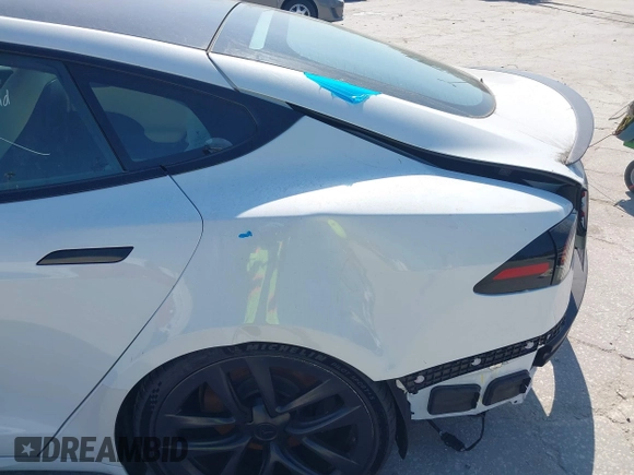 2022 Tesla Model S Plaid with VIN 5YJSA1E64NF484904, listed as a IAAI auction lot 41594464 with 25,299 mi miles and . Bid and sale history available at DreamBid. Image 20.