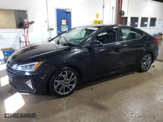 2019 Hyundai Elantra SEL with VIN 5NPD84LF1KH465863, listed as a Copart auction lot 48281685 with 52,907 mi miles and Salvage Title. Bid and sale history available at carsss.com. Image 1.