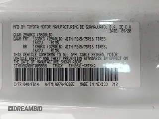 2021 Toyota Tacoma SR с VIN 3TYRX5GN8MT005858, выставлен на аукционе IAAI как лот 42022056 с пробегом 59 608 миль миль и . История ставок и продаж доступна на DreamBid. Изображение 9.