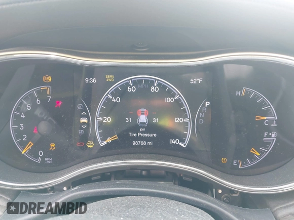 2017 Jeep Grand Cherokee Overland with VIN 1C4RJFCG3HC804190, listed as a IAAI auction lot 41010723 with 98,768 mi miles. Bid and sale history available at carsss.com. Image 7.