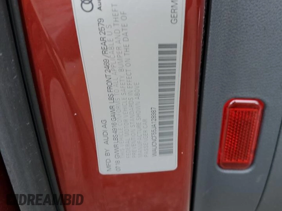 2018 Audi A5 Sportback Prestige with VIN WAUCNCF55JA128987, listed as a Copart auction lot 46328073 with 47,054 mi miles. Bid and sale history available at carsss.com. Image 13.