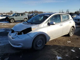 2013 Nissan LEAF S with VIN 1N4AZ0CP9DC415752, listed as a Copart auction lot 86356894 with 89,109 mi miles and Salvage Title. Bid and sale history available at carsss.com. Image 1.