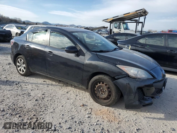 2013 Mazda 3 i SV with VIN JM1BL1TG2D1726554, listed as a Copart auction lot 47634675 with 217,625 mi miles and Salvage Title. Bid and sale history available at DreamBid. Image 4.