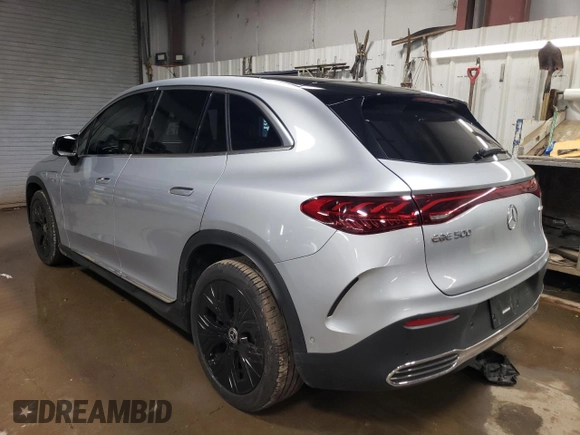2023 Mercedes-Benz EQE 500 z VIN 4JGGM2CB0PA016386, wystawiony jako Copart lot #49459514 z przebiegiem 14 548 mil mil oraz Szkoda całkowita • Salvage title. Historia ofert i sprzedaży dostępna na DreamBid. Obrazek 2.