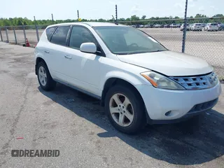 2005 Nissan Murano SL z VIN JN8AZ08TX5W316314, wystawiony jako IAAI lot #42386522 z przebiegiem 151 704 mil mil oraz . Historia ofert i sprzedaży dostępna na DreamBid. Obrazek 1.