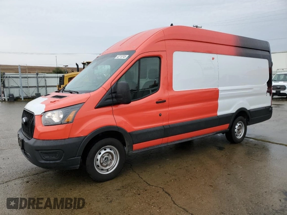 2022 Ford Transit Cargo with VIN 1FTBW3X89NKA31604, listed as a Copart auction lot 43710745 with 52,329 mi miles and Salvage title. Bid and sale history available at DreamBid. Image 1.