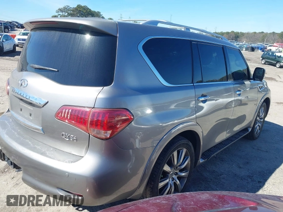 2011 Infiniti QX56 7-passenger with VIN JN8AZ2NE3B9005416, listed as a IAAI auction lot 41624141 with 285,228 mi miles. Bid and sale history available at carsss.com. Image 4.