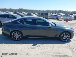 2022 Genesis G70 2.0T with VIN KMTG34TA0NU089099, listed as a IAAI auction lot 41708106 with 35,550 mi miles. Bid and sale history available at carsss.com. Image 12.