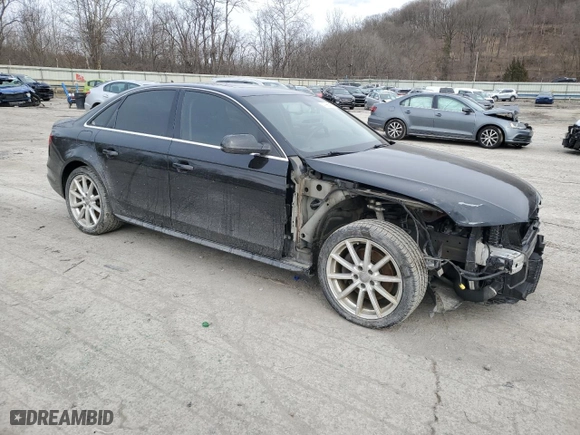 2014 Audi A4 Premium Plus with VIN WAUFFAFL8EN002182, listed as a Copart auction lot 47986115 with 132,570 mi miles and Salvage Title. Bid and sale history available at carsss.com. Image 4.