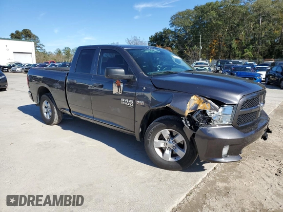 2019 Ram 1500 Classic Tradesman with VIN 1C6RR6FT7KS702106, listed as a Copart auction lot 80469244 with 64,971 mi miles and Salvage Title. Bid and sale history available at carsss.com. Image 4.