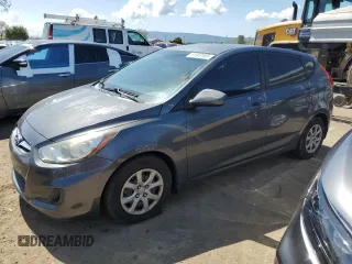 2012 Hyundai Accent GS with VIN KMHCT5AE1CU044531, listed as a Copart auction lot 51943765 with 121,413 mi miles and Salvage Title. Bid and sale history available at carsss.com. Image 1.