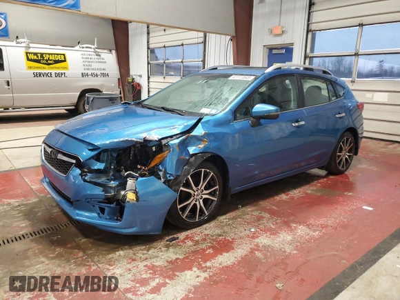 2019 Subaru Impreza Limited with VIN 4S3GTAU65K3721510, listed as a Copart auction lot 47777045 with 107,181 mi miles and Salvage title. Bid and sale history available at DreamBid. Image 1.