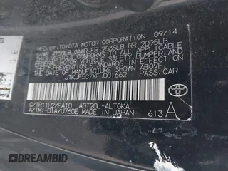 2015 Scion tC with VIN JTKJF5C7XFJ001662, listed as a IAAI auction lot 41843123 with 128,851 mi miles. Bid and sale history available at carsss.com. Image 9.