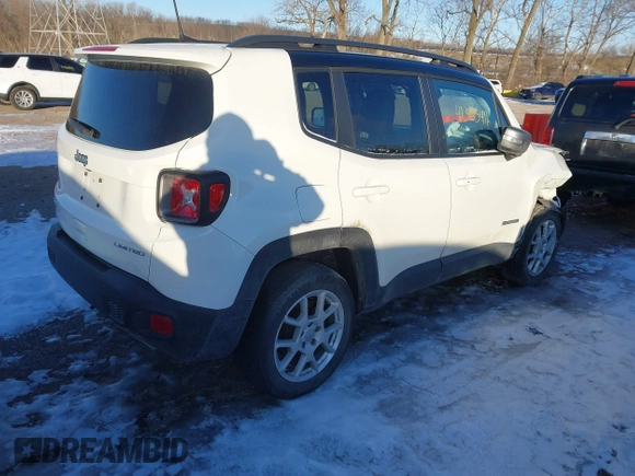 2021 Jeep Renegade Limited with VIN ZACNJDD15MPM23814, listed as a IAAI auction lot 41365411 with 51,349 mi miles and . Bid and sale history available at DreamBid. Image 4.