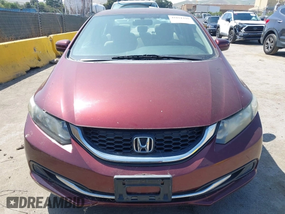 2014 Honda Civic LX with VIN 19XFB2F58EE261765, listed as a IAAI auction lot 42151335 with 55,881 mi miles. Bid and sale history available at carsss.com. Image 12.