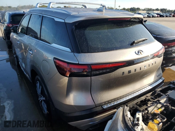 2023 Infiniti QX60 Sensory с VIN 5N1DL1GR2PC331945, выставлен на аукционе Copart как лот 73808924 с пробегом Не указан миль и На запчасти • Non repairable. История ставок и продаж доступна на DreamBid. Изображение 6.