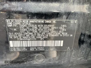 2010 Toyota RAV4 with VIN 2T3BK4DV6AW024235, listed as a Copart auction lot 49745985 with 235,172 mi miles and Clean Title. Bid and sale history available at DreamBid. Image 10.