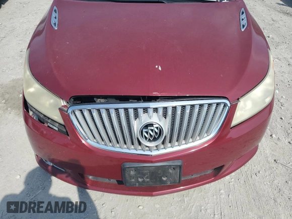 2010 Buick LaCrosse CXL with VIN 1G4GC5EG3AF157993, listed as a Copart auction lot 62546765 with 163,961 mi miles and Clean title. Bid and sale history available at DreamBid. Image 11.