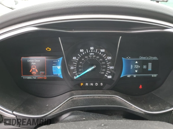 2016 Ford Fusion SE with VIN 3FA6P0HD8GR301838, listed as a Copart auction lot 51279495 with 111,050 mi miles and Salvage Title. Bid and sale history available at carsss.com. Image 9.