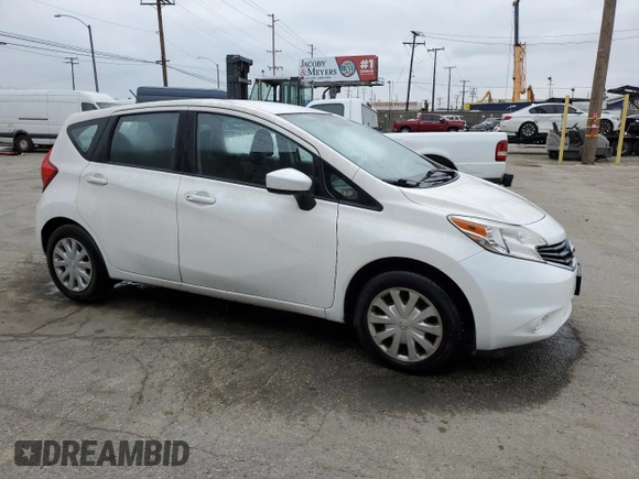 2016 Nissan Note S with VIN 3N1CE2CP1GL409014, listed as a Copart auction lot 54239235 with 106,931 mi miles and Clean Title. Bid and sale history available at DreamBid. Image 4.