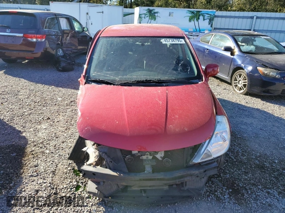 2008 Nissan Versa 1.8 S with VIN 3N1BC13E18L368430, listed as a Copart auction lot 55158295 with 142,363 mi miles and Salvage Title. Bid and sale history available at carsss.com. Image 5.