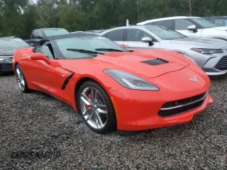 2016 Chevrolet Corvette 2LT with VIN 1G1YD3D72G5102468, listed as a Copart auction lot 74016444 with 0 mi miles and Salvage Title. Bid and sale history available at carsss.com. Image 4.