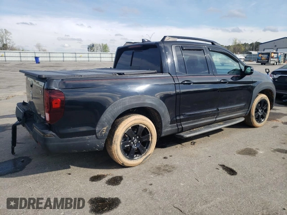 2017 Honda Ridgeline Black Edition with VIN 5FPYK3F83HB015057, listed as a Copart auction lot 49968565 with 107,317 mi miles and Salvage title. Bid and sale history available at DreamBid. Image 3.