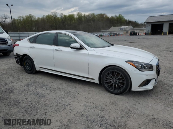 2020 Genesis G80 3.8L with VIN KMTFN4JE5LU334567, listed as a Copart auction lot 51872595 with 66,126 mi miles and Salvage Title. Bid and sale history available at DreamBid. Image 4.