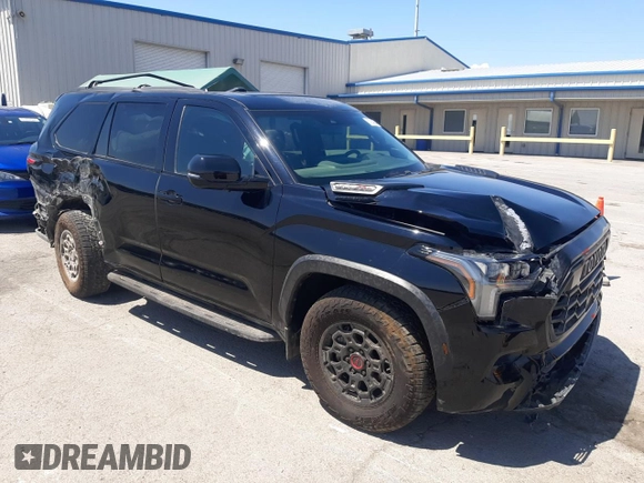 2024 Toyota Sequoia SR5 with VIN 7SVAAABA9RX030749, listed as a Copart auction lot 63784054 with 1,504 mi miles and Salvage Title. Bid and sale history available at carsss.com. Image 4.
