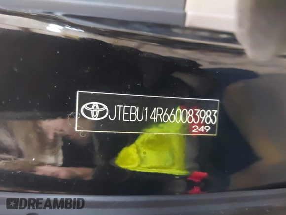 2006 Toyota 4Runner SR5 z VIN JTEBU14R660083983, wystawiony jako IAAI lot #41769826 z przebiegiem 170 580 mil mil oraz . Historia ofert i sprzedaży dostępna na DreamBid. Obrazek 9.