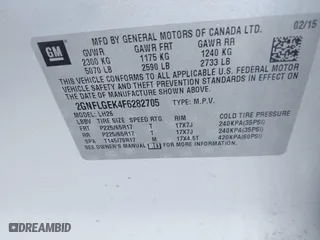 2015 Chevrolet Equinox LT with VIN 2GNFLGEK4F6282705, listed as a IAAI auction lot 41752938 with 67,666 mi miles. Bid and sale history available at carsss.com. Image 9.