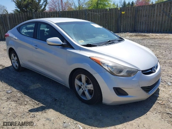 2013 Hyundai Elantra GLS PZEV with VIN KMHDH4AE3DU731897, listed as a IAAI auction lot 42061100 with 78,194 mi miles. Bid and sale history available at carsss.com. Image 1.