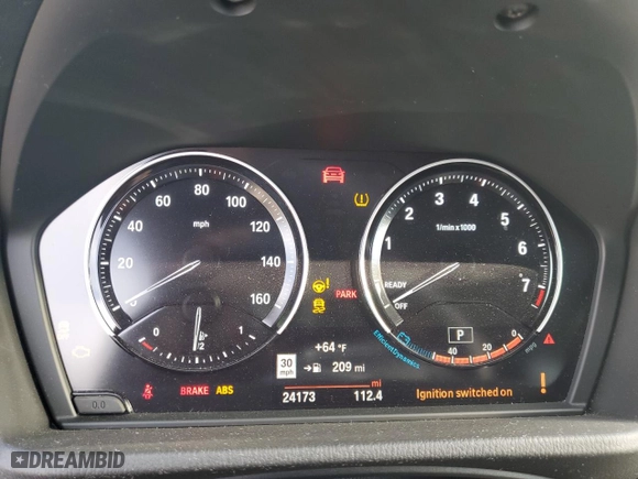 2021 BMW X2 xDrive28i with VIN WBXYJ1C07M5S21169, listed as a Copart auction lot 77829574 with 24,173 mi miles and Salvage Title. Bid and sale history available at carsss.com. Image 9.