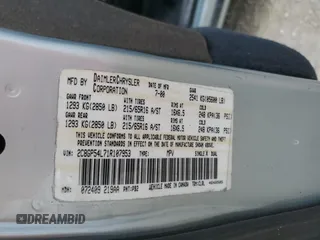 2001 Chrysler Town & Country LXi with VIN 2C8GP54L71R107953, listed as a Copart auction lot 71823714 with 116,134 mi miles and Non Repairable. Bid and sale history available at DreamBid. Image 14.