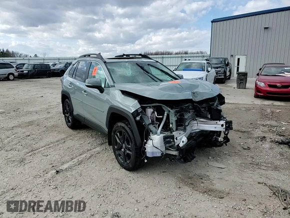 2023 Toyota RAV4 Adventure with VIN 2T3J1RFV7PW343709, listed as a Copart auction lot 50255275 with 37,542 mi miles and Non Repairable. Bid and sale history available at carsss.com. Image 14.
