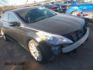2016 Hyundai Azera Limited with VIN KMHFH4JGXGA547217, listed as a IAAI auction lot 41015224 with 45,394 mi miles and . Bid and sale history available at carsss.com. Image 1.