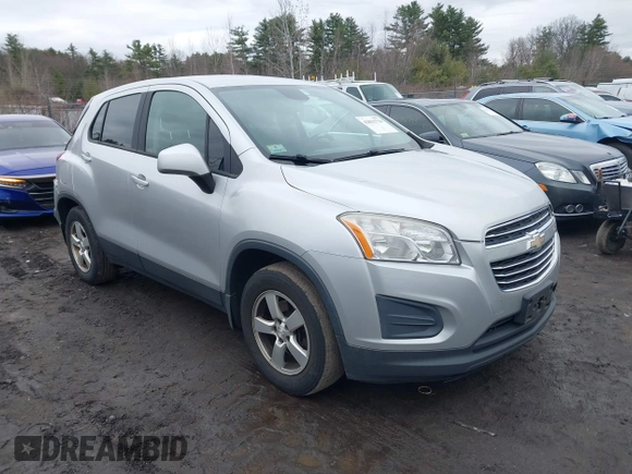 2015 Chevrolet Trax LS with VIN KL7CJPSBXFB061108, listed as a IAAI auction lot 42011714 with 160,654 mi miles and . Bid and sale history available at DreamBid. Image 1.