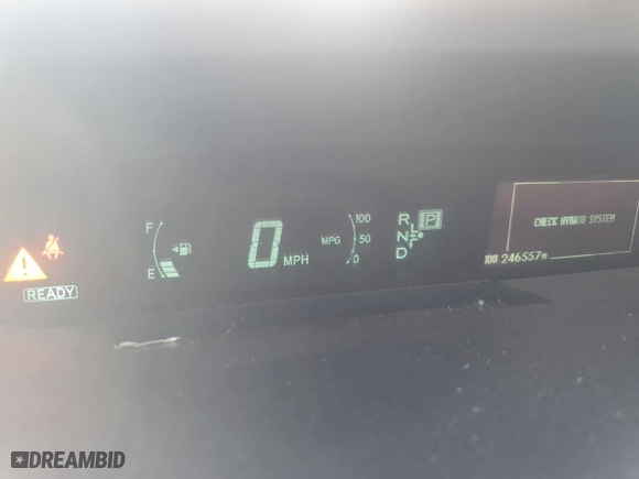 2011 Toyota Prius I with VIN JTDKN3DU0B0260118, listed as a Copart auction lot 52765075 with 246,557 mi miles and Salvage Title. Bid and sale history available at carsss.com. Image 9.