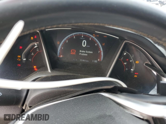2019 Honda Civic Sport with VIN 19XFC2F89KE008666, listed as a Copart auction lot 55490485 with 151,467 mi miles and Salvage title. Bid and sale history available at DreamBid. Image 9.
