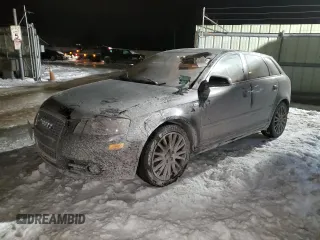 2007 Audi A3 with VIN WAUHF78P57A093577, listed as a Copart auction lot 43244465 with 102,703 mi miles and Salvage title. Bid and sale history available at DreamBid. Image 1.