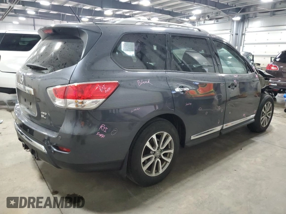 2013 Nissan Pathfinder SL with VIN 5N1AR2MM2DC606001, listed as a Copart auction lot 51167055 with 159,366 mi miles and Salvage Title. Bid and sale history available at carsss.com. Image 3.